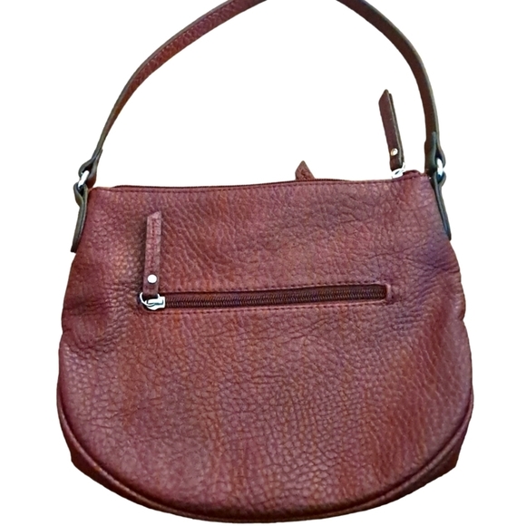 Max Studio Burgundy Convertible style bag - Picture 3 of 4